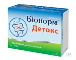 Бионорм Детокс таблетки, дисперг. по 1.5 г №18 (6х3)