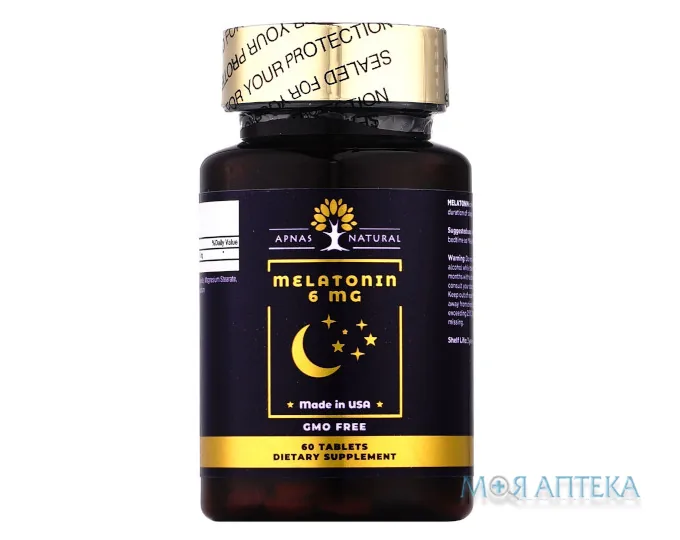 Мелатонін Апнас Натурал (Apnas Natural) таблетки 6 мг №60