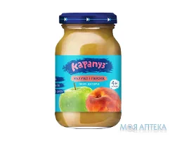 Пюре дитяче Карапуз яблуко-персик без цукру 170 г