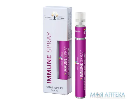 Імуно спрей Апнас Натурал (Apnas Natural) з апельсиново-м`ятним смаком, 14,4 мл