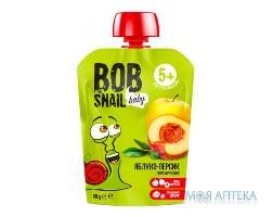 ПЮРЕ ФРУКТОВОЕ BOB SNAIL POUCH ЯБЛОКО ПЕРСИК 90 Г