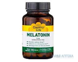 Кантрі Лайф (Country Life) Мелатонін таблетки по 3 мг №90