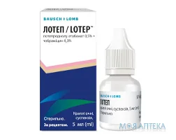 Лотеп краплі оч. суспенз. 5мг/3мг 5 мл флак.-крап. №1