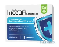 Інозин пранобекс Baum Pharm таблетки 500мг №40