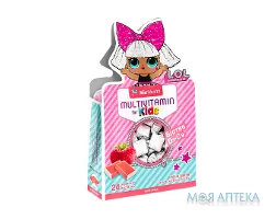 НатХелс (NatHealth) Мультивітаміни для дітей жувальні пастилки зі смаком полуниці №24