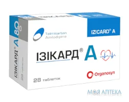 Ізікард А таблетки по 80 мг/10 мг №28 (7х4)