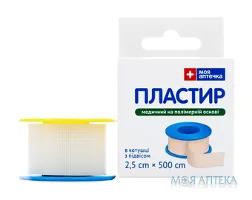 Пластир медичний Моя Аптечка 2,5 см х 500 см котушка, на полім. основі №1