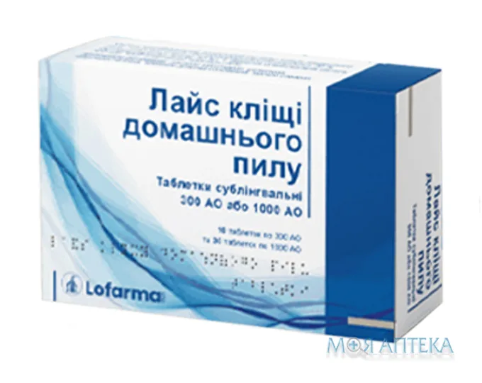 Лайс кліщі домашнього пилу табл. сублінгвал. №70