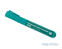 Діамантовий зелений Лікол розчин д/зовн. заст., спирт. 1 % по 5 мл у флак.-олів.