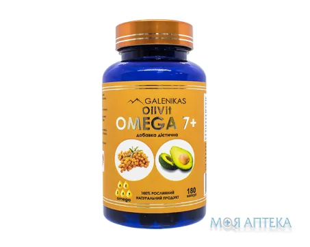 ОілВіт Омега 7+ капс. 500 мг №180