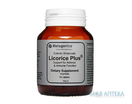 Лікорайс Плюс табл. №60 у банці склян.