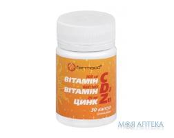 Витамин С Д3 Цинк Farmaco капсулы 500 мг, 1000 МЕ, 25 мг №30