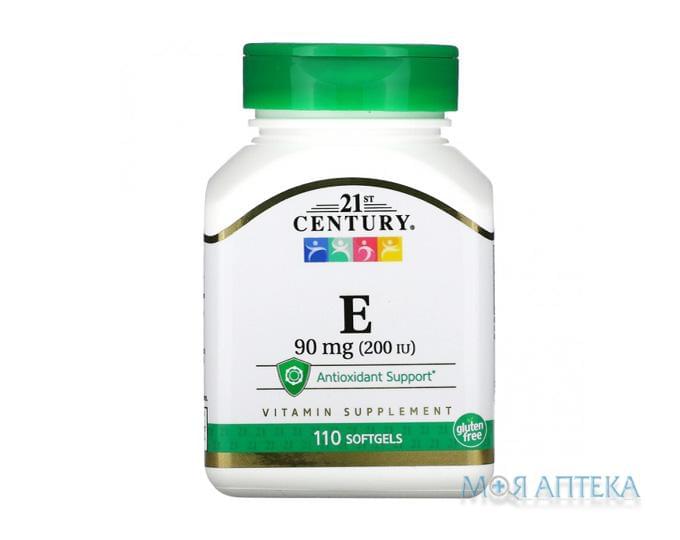 Вітамін E 21ст Сенчурі (21st Century) капс. 90 мг (200 МО) №110