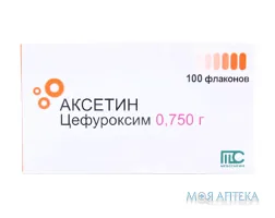 Аксетин пор. д/п ін. р-ну 0,75 г фл. №100