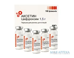 Аксетин пор. д/п ін. р-ну 1,5 г фл. №100