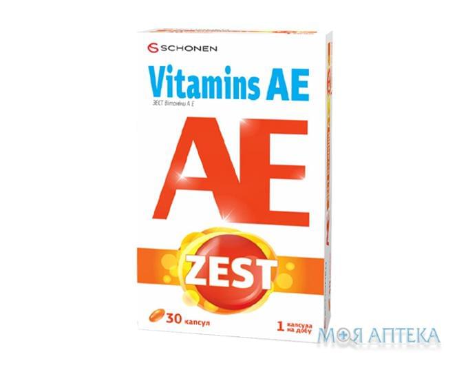 Зест (Zest) Витамин А и Е капсулы №30