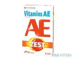 Витамины А и Е ZEST (Зест) для улучшения структурно-функционального состояния кожи и волос капсулы 30 шт