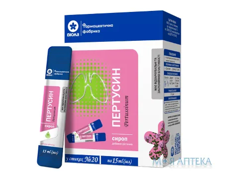 Пертусин сироп стік 15 мл №20