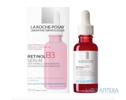 La Roche-Posay Retinol B3 (Лярош позе Ретінол Б3) Сироватка проти глибоких зморшок, нерівного тону та текстури шкіри обличчя, 30 мл