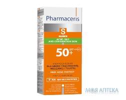 Крем для лица PHARMACERIS S (Фармацерис) Medi Acne Protect солнцезащитный для кожи с акне SPF 50+ 50 мл