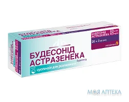 Будесонід Астразенека суспензія д/розпил., 0,5 мг/мл по 2,0 мл у конт. №20 (5х4)