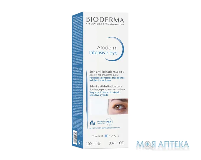 Біодерма Атодерм Інтенсив (Bioderma Atoderm Intensive) для контуру очей 100 мл