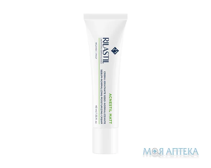 Ріластіл Акнестіл Актів Матуючий крем для шкіри обличчя схильної до акне (Rilastil Acnestil Mat Crema) 40 мл