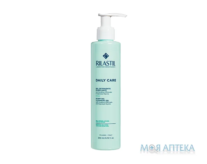 Ріластіл Дейлі Кеа Очищаючий гель для жирної, комбінованої та схильної до акне шкіри обличчя (Rilastil Daily Care Purifying Cleansing Gel) 200 мл