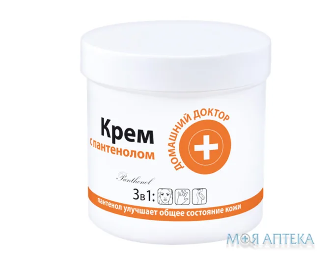Домашній Доктор Пантенол Крем для обличчя і тіла 3 в 1, 250 мл