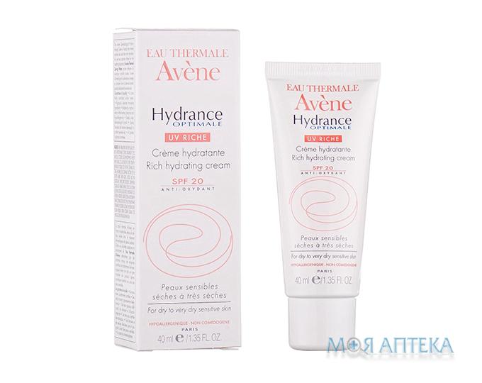 Avene (Авен) Hydrance Optimale UV Riche (Гидранс Оптималь UV Рич) крем увлажняющий для сухой о очень сухой кожи SPF-20 40 мл