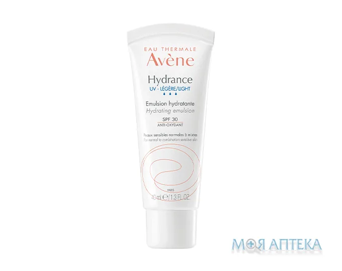 Avene (Авен) Hydrance UV Legere (Гідранс UV Лайт) емульсія легка зволожуюча для нормальної і комбінованої шкіри SPF-30 40 мл