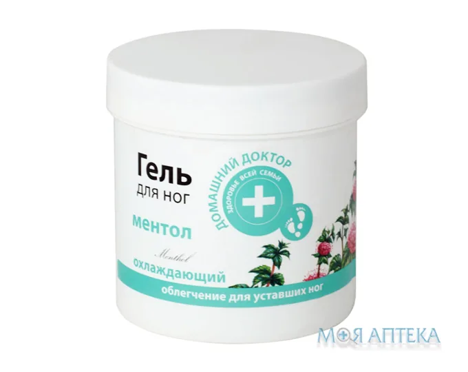Домашній Доктор Ментол Гель для ніг охолоджуючий, 250 мл
