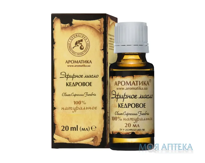 Олія ефірна Ароматика кедрова 20 мл