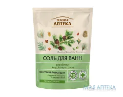 Зелена Аптека Сіль для ванн Хвойна дой-пак 500 г