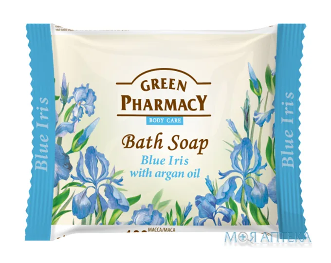 Green Pharmacy (Грін Фармасі) Мило Туалетне Блакитний ірис з олією аргани 100 г