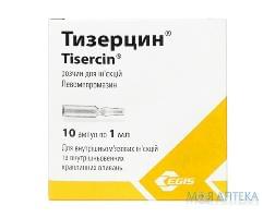 Тизерцин розчин д/ін. 25 мг/мл по 1 мл в амп. №10 (5х2)