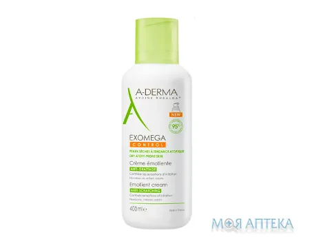 A-Derma Exomega Control (А-Дерма Екзомега Контрол) Пом`якшуючий Крем-емолент для обличчя і тіла 400 мл