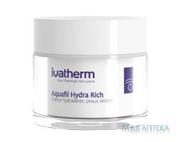 Крем для лица IVATHERM (Иватерм) Aquafil Hydra Rich для чувствительной кожи сухого и очень сухого типа увлажняющий 50 мл