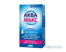 Аквамакс спрей наз. 0,65% по 20 мл у флак. з клап.-насос.