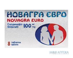 Новагра Евро табл. п/плен. оболочкой 100 мг блистер, в картонной коробке №8 Unique (Индия)