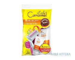 Caramel Станки для гоління Німецькі леза 5 шт+крем п/гол 1 шт