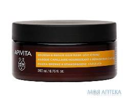 Apivita Hair Care (Апивита Хеир Кеа) Восстанавливающая питательная маска для волос с оливковым маслом и медом 200 мл