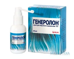 Генеролон р-н нашкірний 50 мг/мл (5%) 60 мл фл. №1
