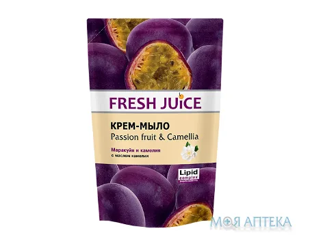 Фреш Джус (Fresh Juice) рідке Крем-мило Маракуя-Камелія дой-пак 460 мл