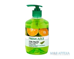 Фреш Джус (Fresh Juice) рідке Гель-мило Зелений мандарин-пальмароза 460 мл
