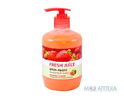 Фреш Джус (Fresh Juice) рідке Крем-мило Полуниця-гуава 460 мл