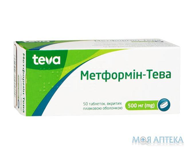 Метформин-Тева табл. 500 мг №50