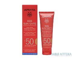 Apivita Bee Sun Safe (Апівіта Бі Сан Сейф) Гель-крем для обличчя з відтінком SPF 50, 50 мл