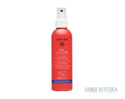 Apivita Bee Sun Safe (Апивита Би Сан Сейф) Спрей для лица и тела SPF 50, 200 мл