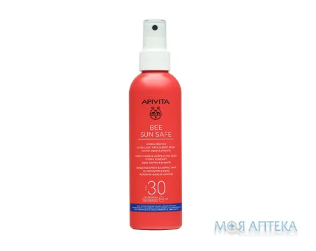 Apivita Bee Sun Safe (Апівіта Бі Сан Сейф) Спрей для обличчя і тіла SPF 30, 200 мл